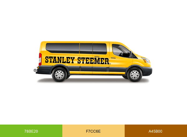 Stanley Steemer brand color palette