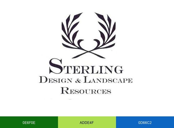 Sterling Design & Landscape Resources brand color palette