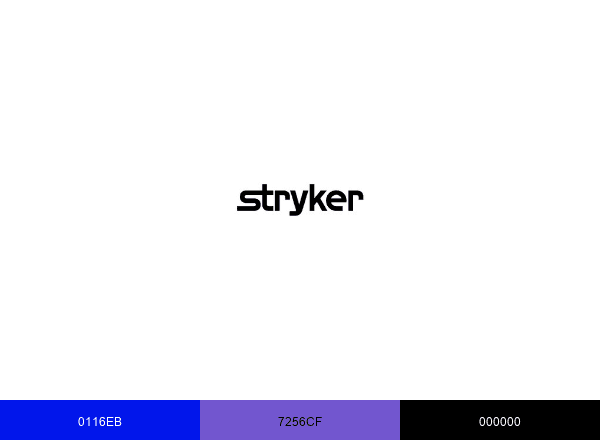 Stryker brand color palette