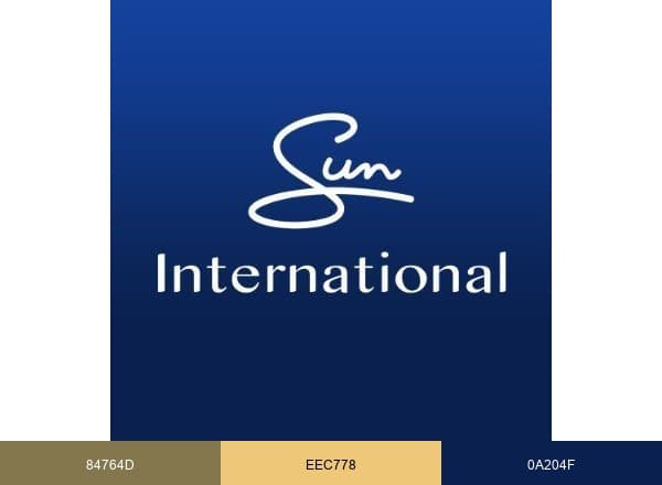 Sun International brand color palette