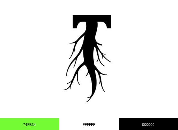 Taproot Hydroponics & Organics brand color palette