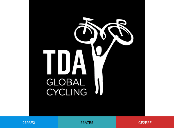 TDA Global Cycling brand color palette