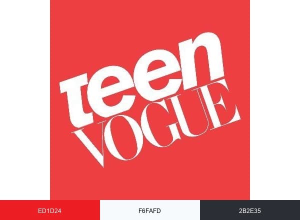 Teen Vogue brand color palette