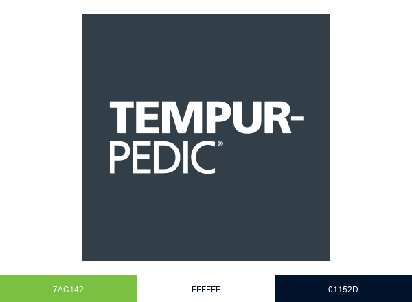 Tempur-Pedic brand color palette