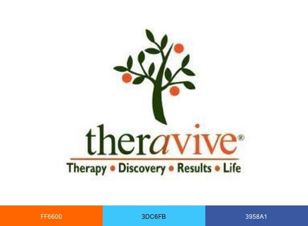 Theravive brand color palette