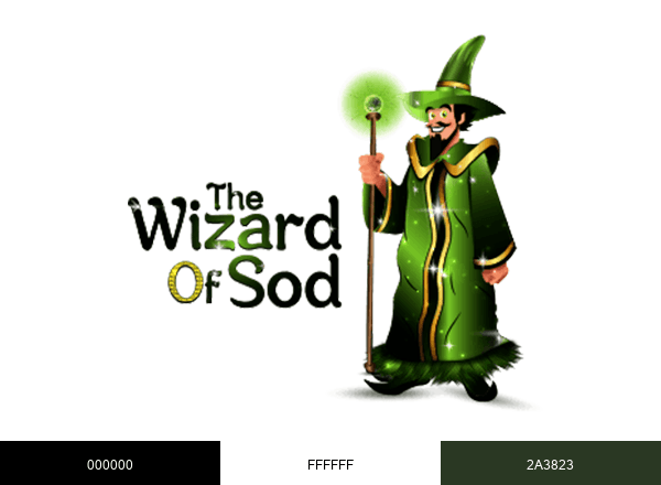 The Wizard Of Sod brand color palette