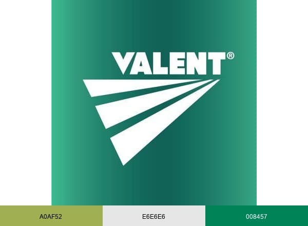 Valent USA brand color palette