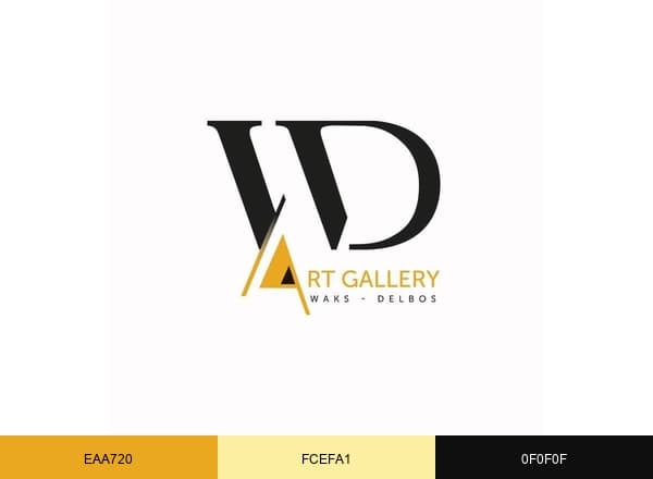 WD Art Gallery brand color palette