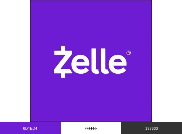 Zelle® brand color palette