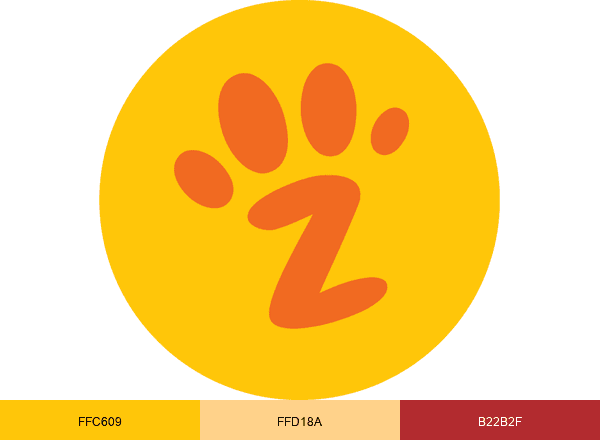Zesty Paws brand color palette