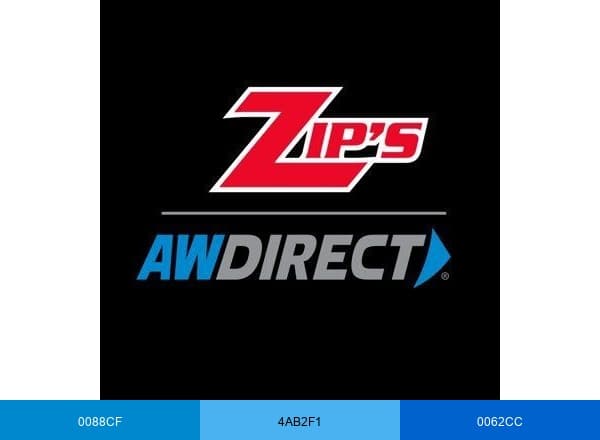 Zip's AW Direct brand color palette